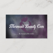 Carte De Visite Aquarelle rose noir beauté (Devant)