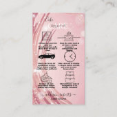 Carte De Visite Aquarelle rose or moderne Cake Care Entreprise C (Devant)