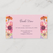 Carte De Visite Aquarelle rose pâle (Dos)