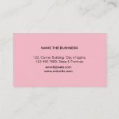 Carte De Visite Aquarelle rose pourpre Artiste peint Abstrait (Dos)