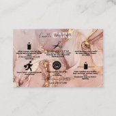 Carte De Visite Aquarelle rose rose moderne Bougie Entreprises (Devant)