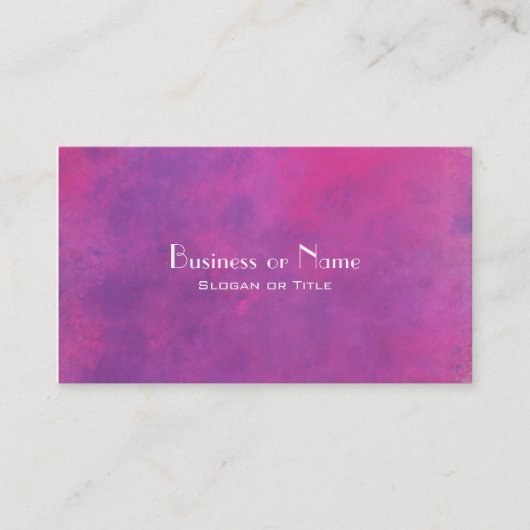 Carte De Visite Aquarelle rose Texture Abstraite (Devant)