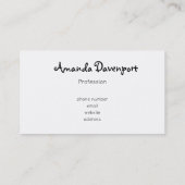 Carte De Visite Aquarelle rose Texture Abstraite (Dos)