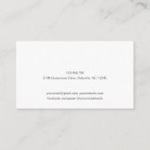 Carte De Visite Aquarelle rose vif Code QR moderne abstrait (Dos)