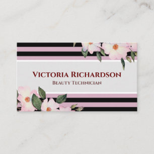 Carte De Visite Aquarelle Roses Roses Roses Ballerina Fleurs