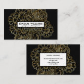 Carte De Visite Aquarelle rouge bleu floral motif (Devant / Derrière)