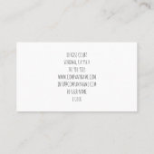 Carte De Visite Aquarelle Rustique Boho Plantes pointés (Dos)