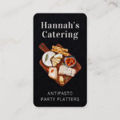 Carte De Visite Aquarelle rustique Plateau Antipasto Restauration (Devant)