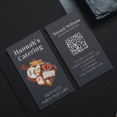 Carte De Visite Aquarelle rustique Plateau Antipasto Restauration