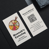 Carte De Visite Aquarelle rustique Plateau Antipasto Restauration