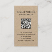 Carte De Visite Aquarelle rustique Plateau Antipasto Restauration (Dos)