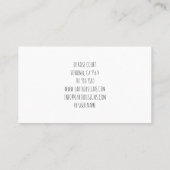 Carte De Visite Aquarelle rustique Postal Plante Gardener Business (Dos)