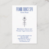 Carte De Visite *~* Aquarelle sacrée Aztec Shaman Primal (Dos)