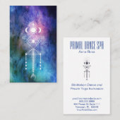 Carte De Visite *~* Aquarelle sacrée Primal de la tribu aztèque de (Devant / Derrière)