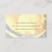 Carte De Visite Aquarelle sépienne et grise (Dos)