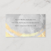 Carte De Visite Aquarelle sépienne et grise (Dos)