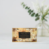 Carte De Visite Aquarelle Shine Sunflower Collection élégante (Debout devant)