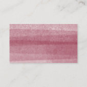 Carte De Visite Aquarelle simple de Bourgogne (Dos)