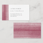 Carte De Visite Aquarelle simple de Bourgogne (Devant / Derrière)