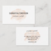 Carte De Visite Aquarelle simple élégante Poche Professionnel (Devant / Derrière)