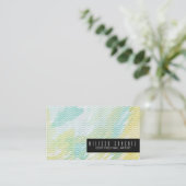 Carte De Visite Aquarelle Sirène échelles Salon Beauté (Debout devant)