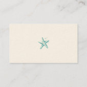 Carte De Visite Aquarelle Starfish Tendance Peinture Speckle Coast (Dos)