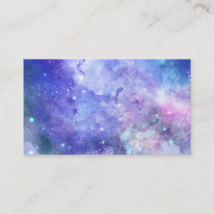 Carte De Visite Aquarelle Starry Sky Space Lover Galaxy Stars