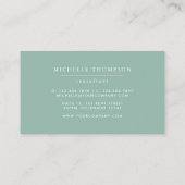 Carte De Visite Aquarelle Succulents (Dos)