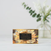 Carte De Visite Aquarelle Sunflower Collection élégante (Debout devant)