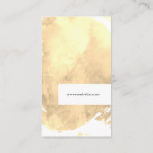 Carte De Visite Aquarelle tendance brossée (Dos)