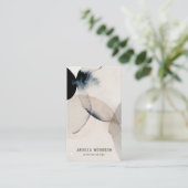 Carte De Visite Aquarelle Terre Abstraite (Debout devant)