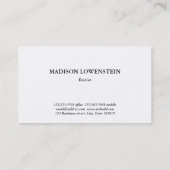 Carte De Visite Aquarelle Tropical Monstera Verdure Feuille  (Dos)