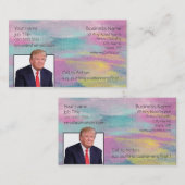Carte De Visite Aquarelle Trump (Devant / Derrière)