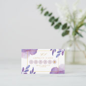 Carte De Visite Aquarelle unique Loyauté moderne Crad (Debout devant)