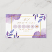 Carte De Visite Aquarelle unique Loyauté moderne Crad (Devant)