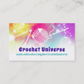 Carte De Visite Aquarelle univers fil crochet crochets (Devant)