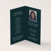 Carte De Visite Aquarelle vert foncé Porte d'entrée Photo & Servic (Intérieur)