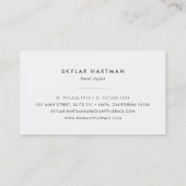 Carte De Visite Aquarelle verte (Dos)