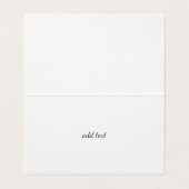 Carte De Visite Aquarelle violet Rose Merci (Intérieur déplié)