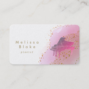 Carte De Visite aquarelle violette