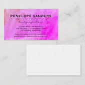 Carte De Visite Aquarelle vive (Devant / Derrière)