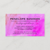 Carte De Visite Aquarelle vive (Devant)