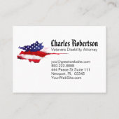 Carte De Visite *~* Aquarelle We The People American Flag (Dos)