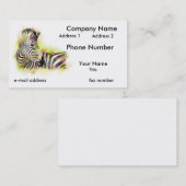 Carte De Visite Aquarelle Zeba (Devant / Derrière)