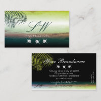 Aquarelles aromatiques Palm Feuilles Diamants Mono