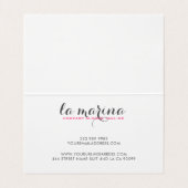 Carte De Visite Aquarelles Bouquet de fleurs tropicales (Intérieur déplié)