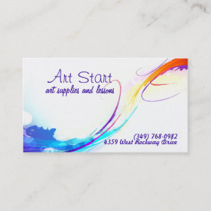 Carte De Visite Aquarelles brillantes III