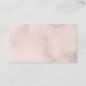 Carte De Visite Aquarelles dorées Pastel (Dos)