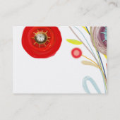 Carte De Visite Aquarelles florales (Dos)