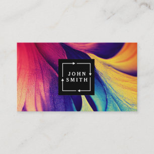 Carte De Visite Aquarelles multicolores modernes Cool Abstrait